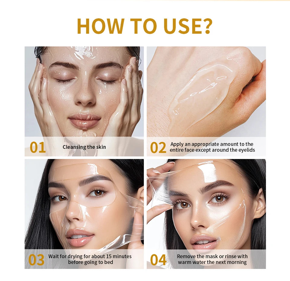 Korean Collagen Peel-Off Mask — Anti-Wrinkle Lifting & Firming Bio Face Mask